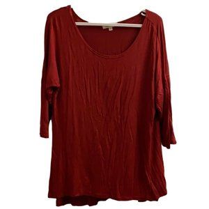 Ellie and Kate red Piko top medium